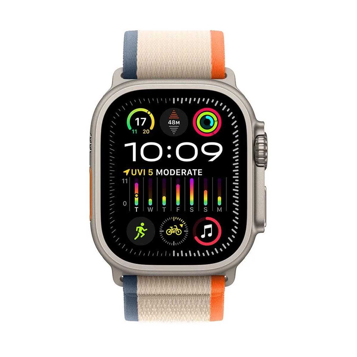 Apple Watch Ultra 2 GPS + Cellular 49mm Titanium Case with Trail Loop - M/L | Orange/Beige | Green/Grey | Blue/Black | Smart Watches