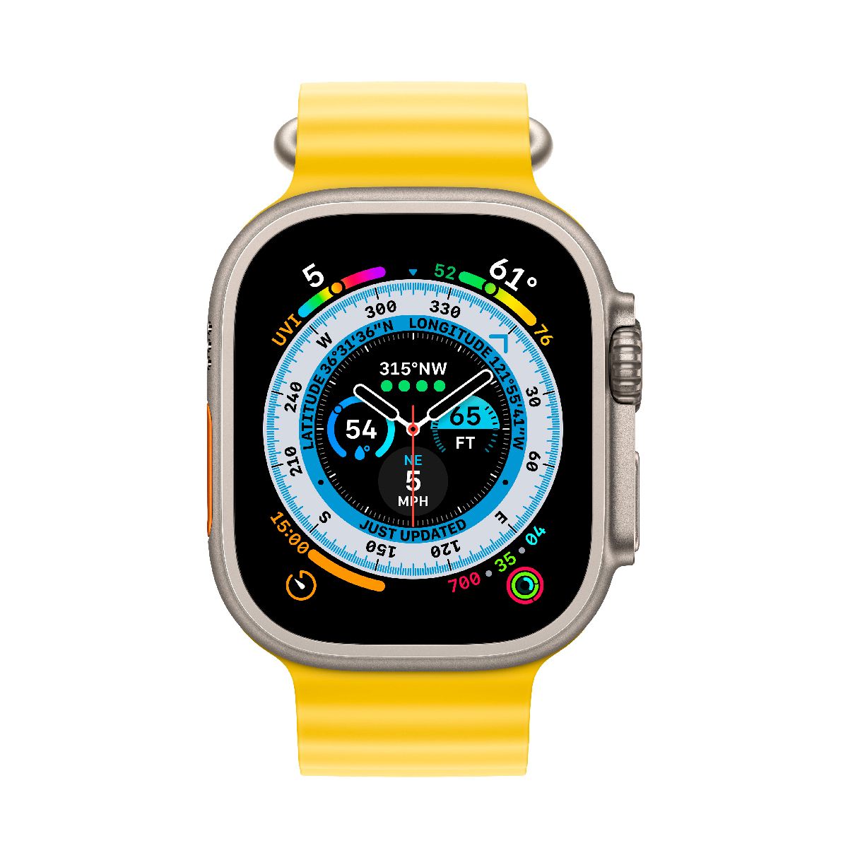 Apple Watch Ultra Ocean Band - Yellow | Smart Watches