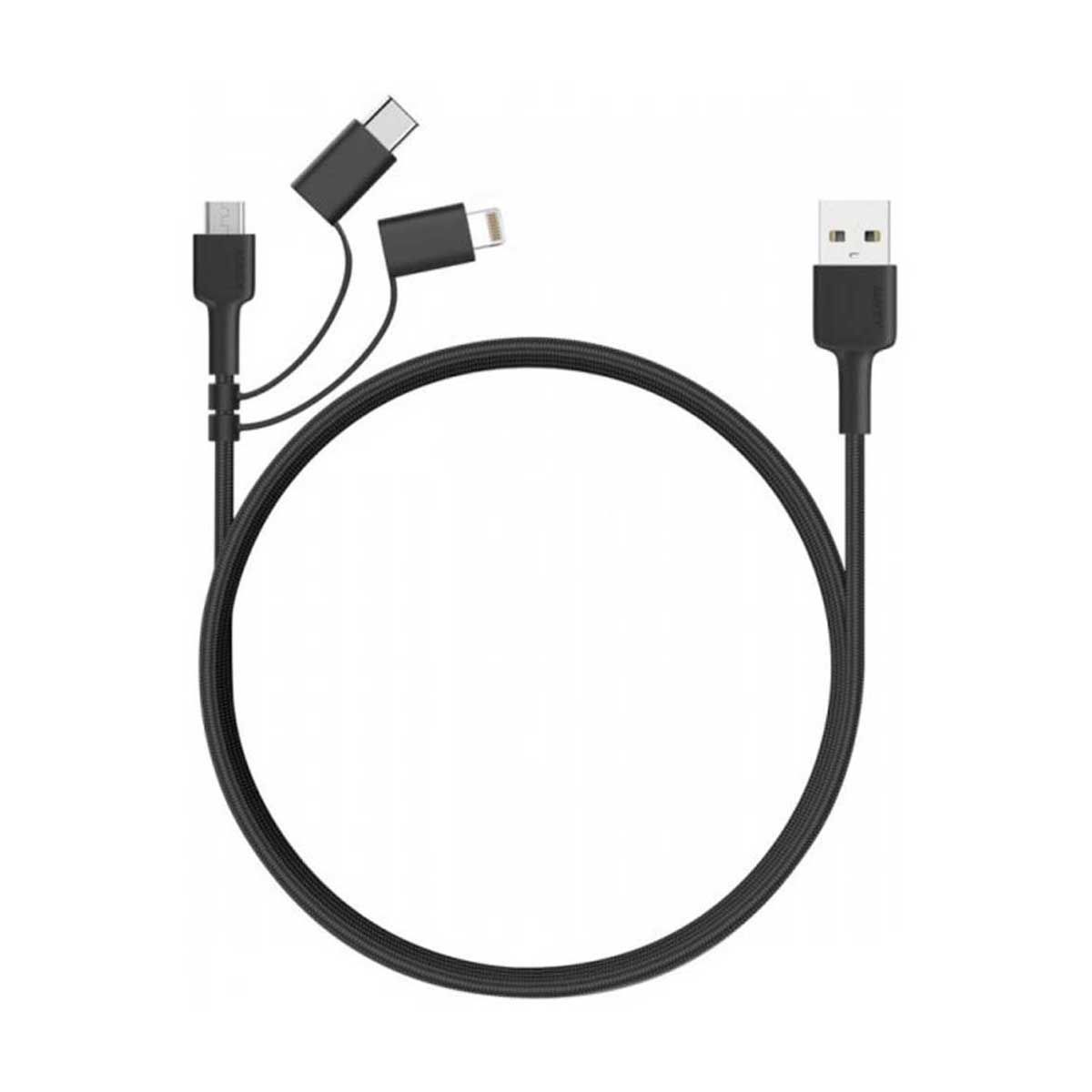 Aukey Pb-xd26 Lightning Cable 3 In 1 Mfi With Micro USB& USBC Cable | Cables