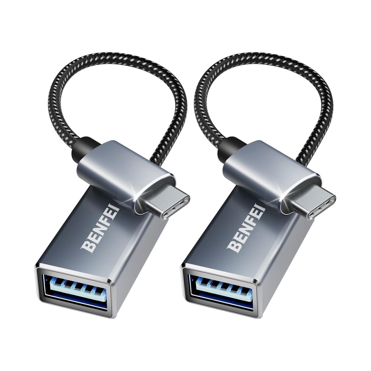 Benfei 7-Port USB 3.0 Data Hub – BC 1.2 Charging Port - 45W GaN Dual USB-C Charger | Connectivity Hubs