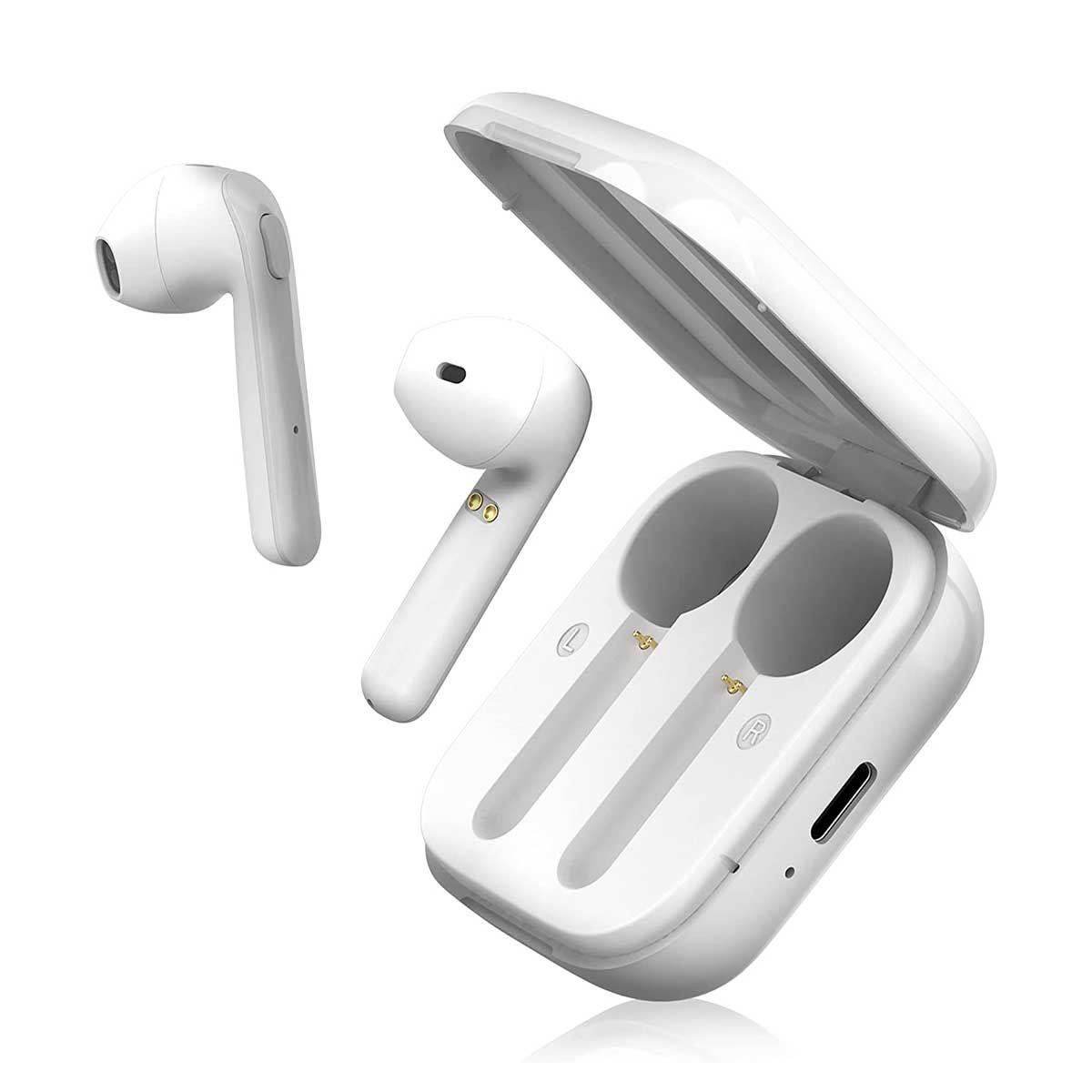BLU Aria Pod Bluetooth Headphones - White | Headphones