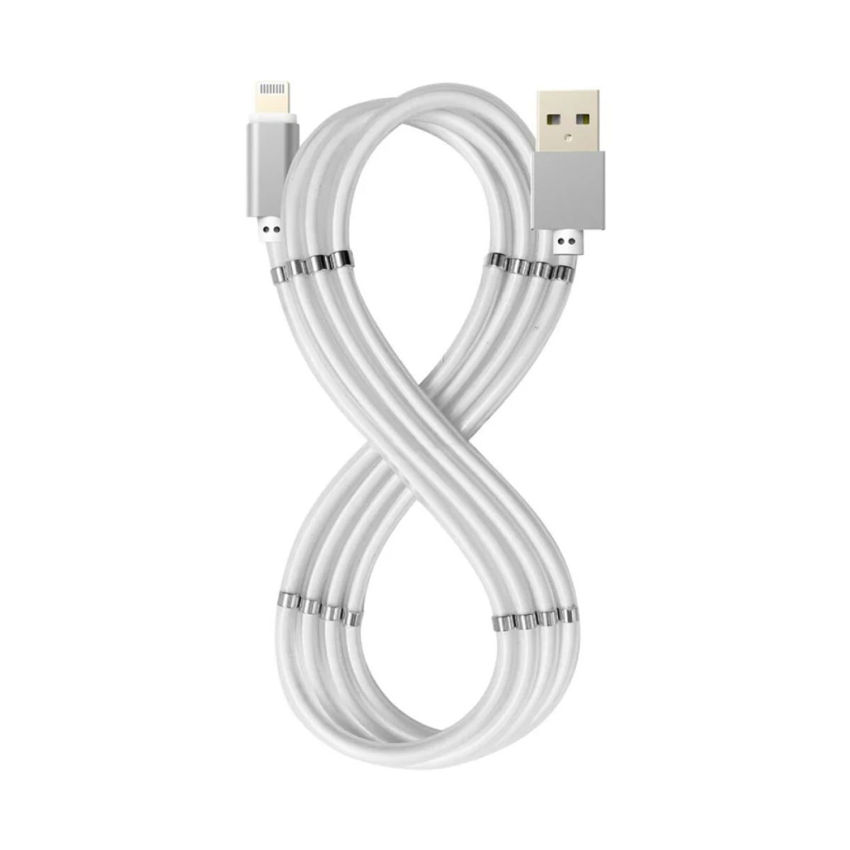 Celly USB-A to Lightning 60W Magnetic Cable 1M - White | Cables