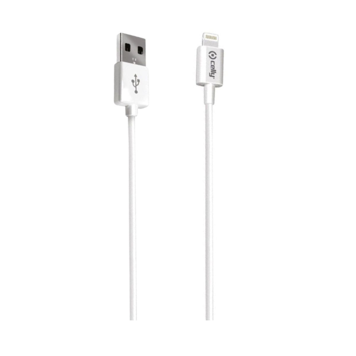 Celly USB-A to Lightning Cable 1M - White | Cables