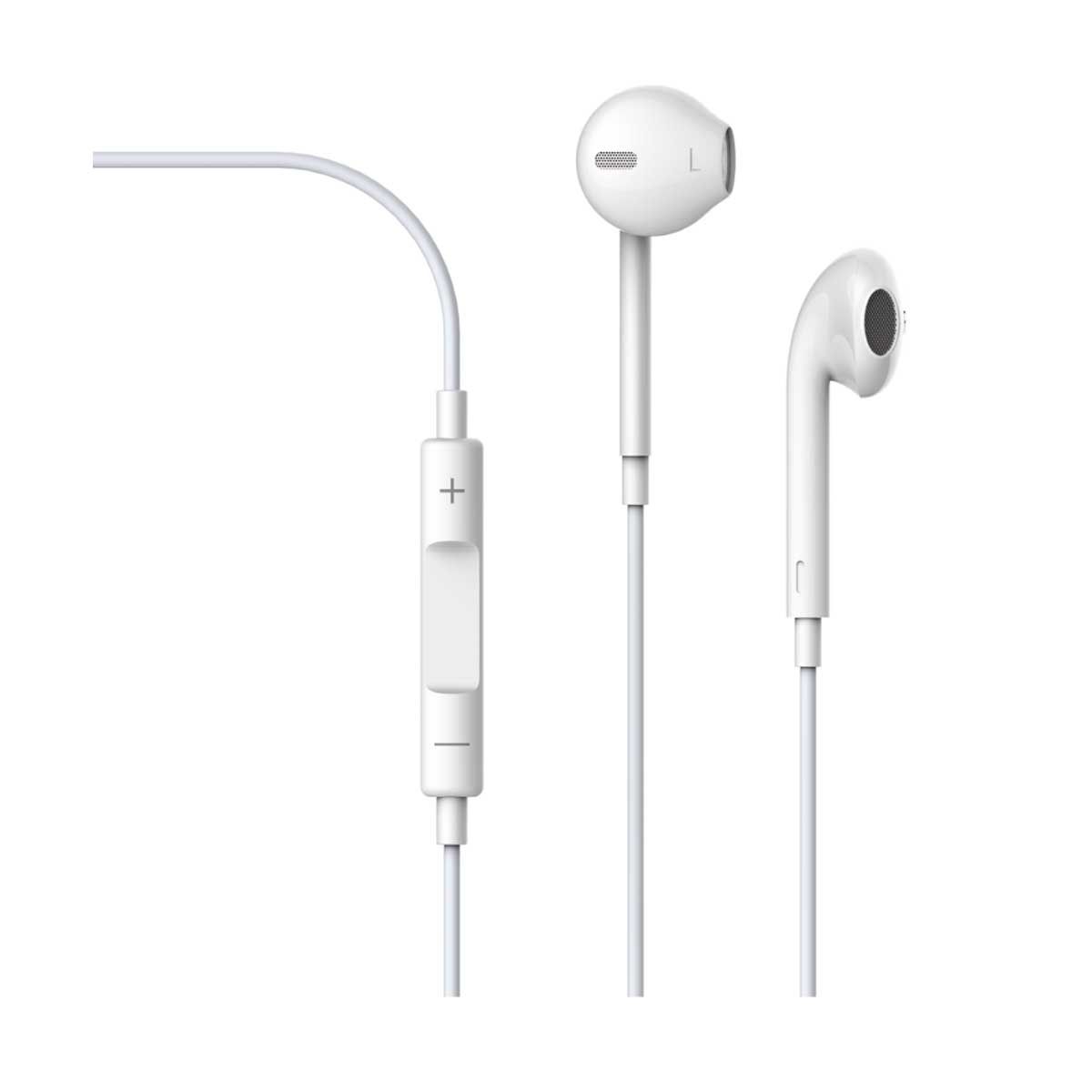Devia Smart Earpods with Remote and Mic 3.5mm - White | Headphones