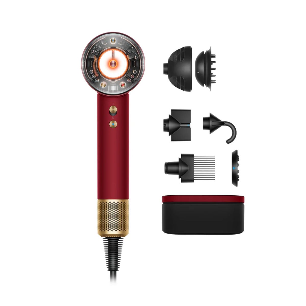 Dyson Supersonic Nural Hair Dryer - Red Velvet / Gold | Smart Gadget