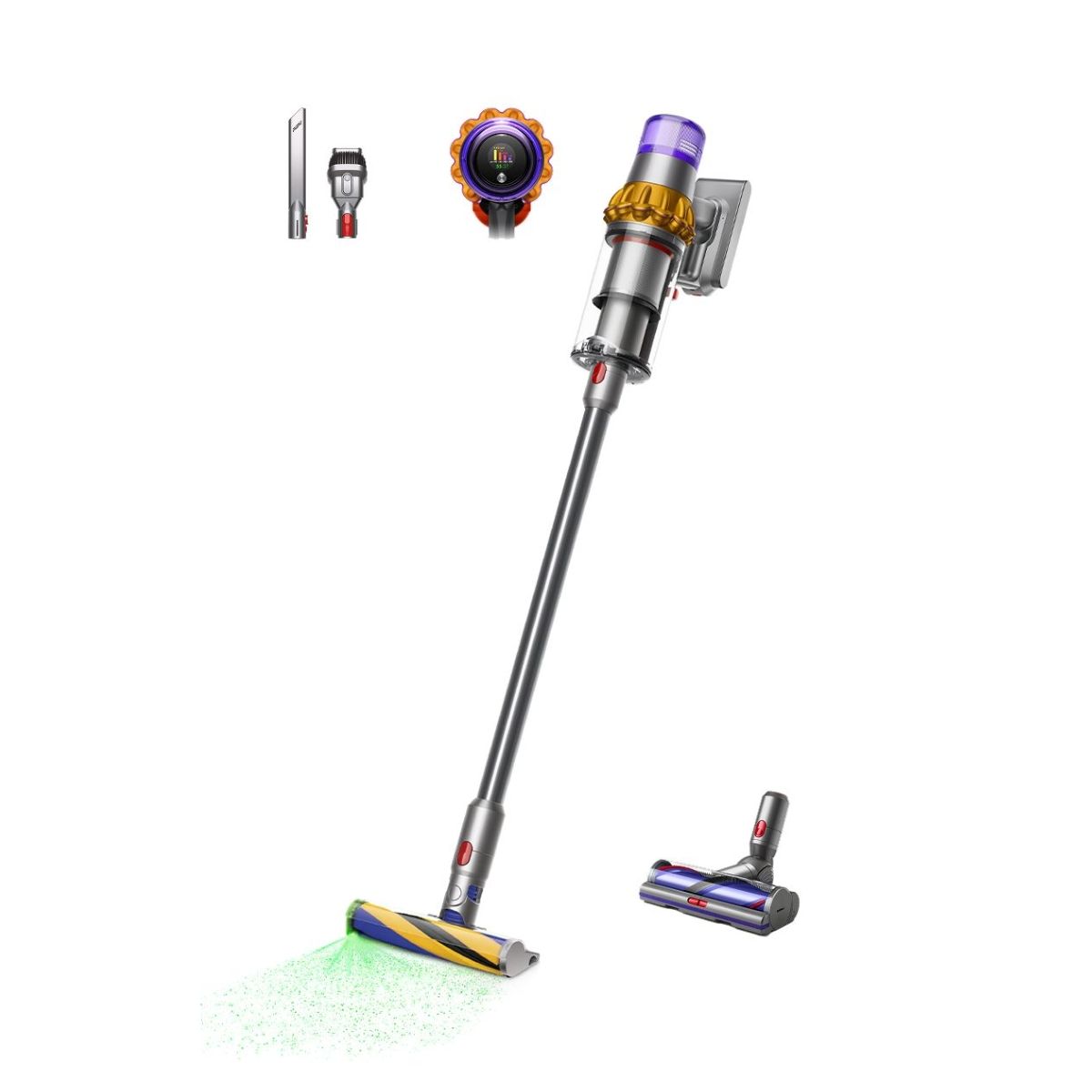 Dyson V15 Detect Absolute Cordless Vacuum Cleaner - Yellow / Nickel | Vacuum Cleaner