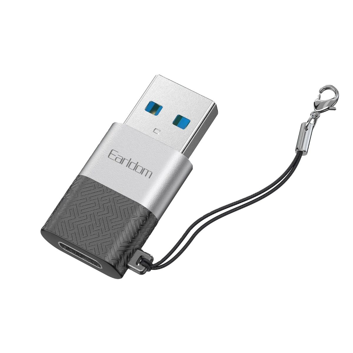 Earldom Converter USB-A to USB-C OTG – Silver | Adaptors