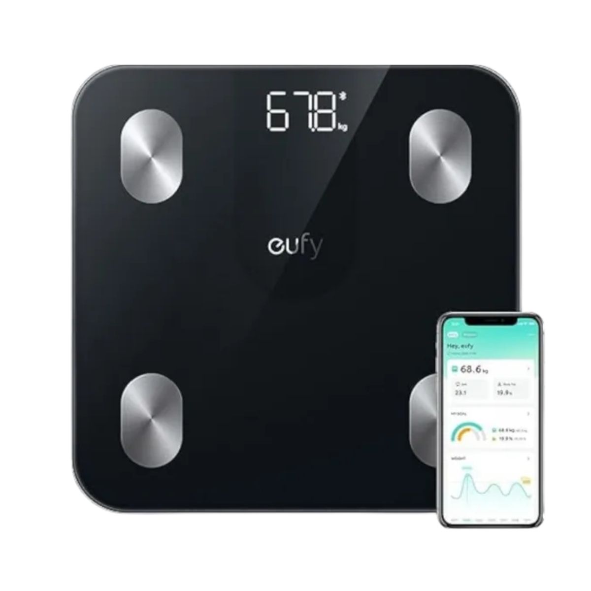 Eufy by Anker Smart Scale A1 - Black - T9120K11 | Smart Gadget | Home Appliances | Accessories