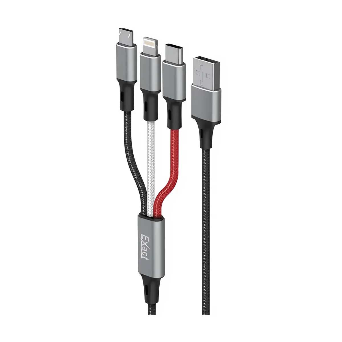 Exact 3 in 1 Cable – Black | Cables