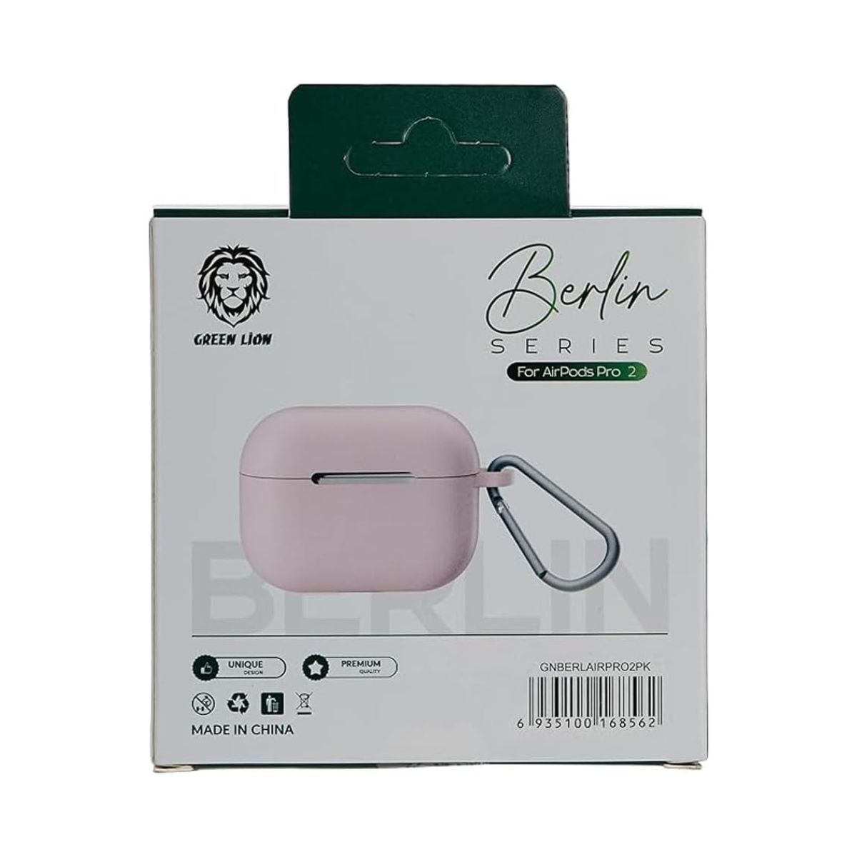 Green Lion Berlin Series Silicone Case for Airpods Pro 2 - Pink | Covers