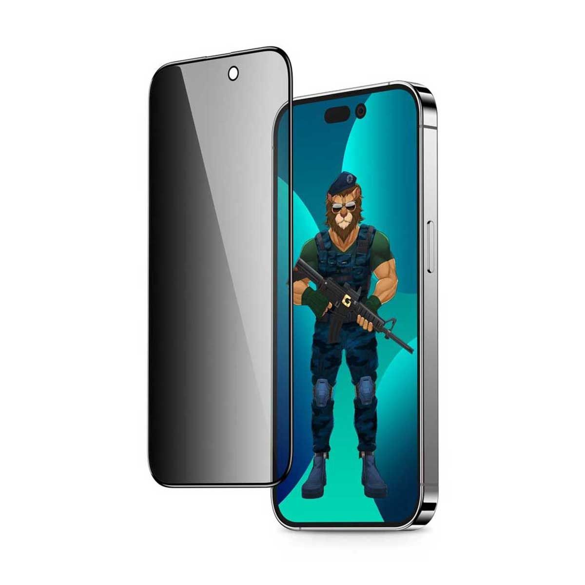 Green Lion 3d Pv-pet Pro Privacy Glass Screen Protector For Iphone 14 - 6.1 | Covers