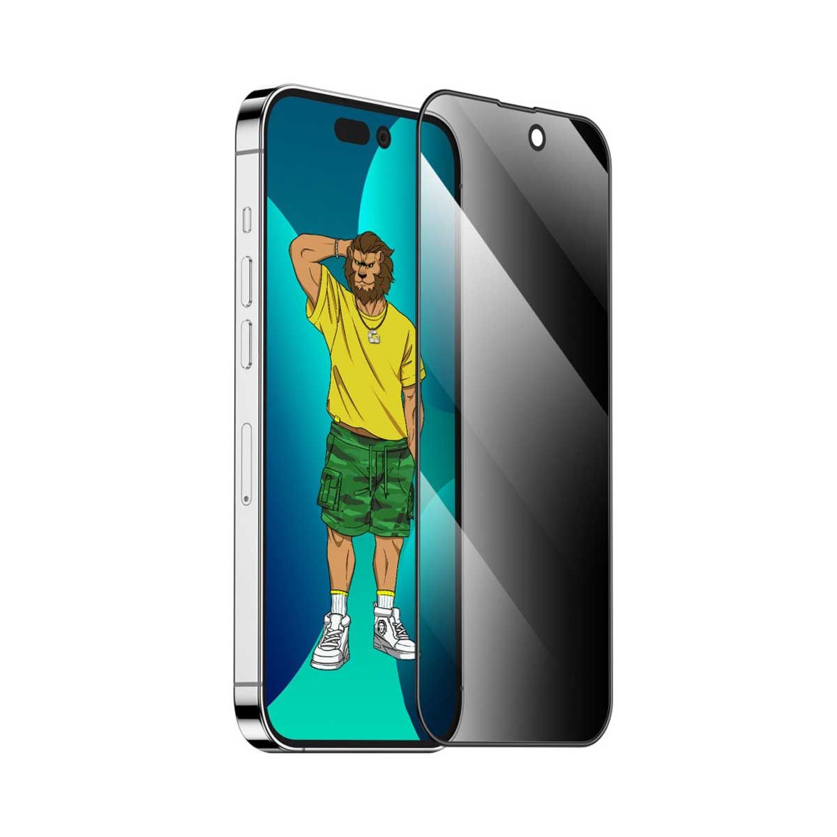 Green Lion 3d Silicone Privacy Glass Screen Protector - 6.1″ – Black | Covers