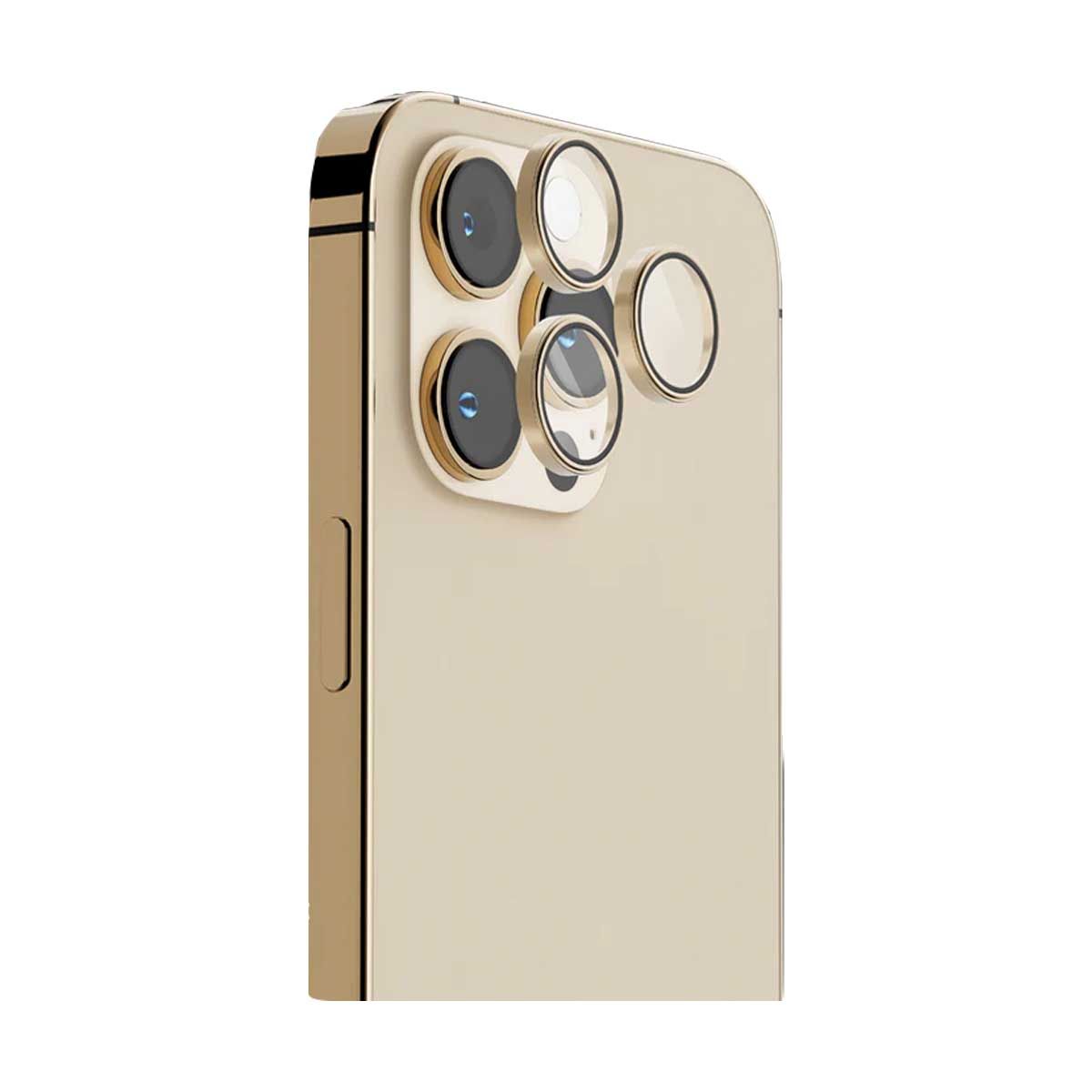 Levelo Lucent Trio Lens Protector iPhone 14 Pro / 14 Pro Max - Gold | Covers