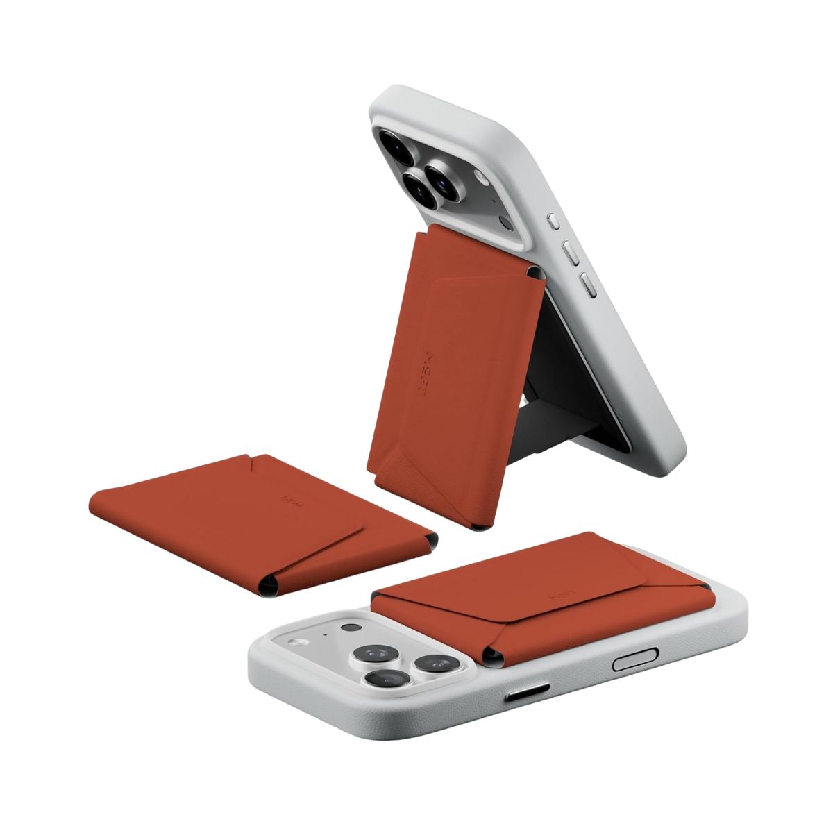 Moft Snap Field Stand & Wallet - Clay | iPhone Cover