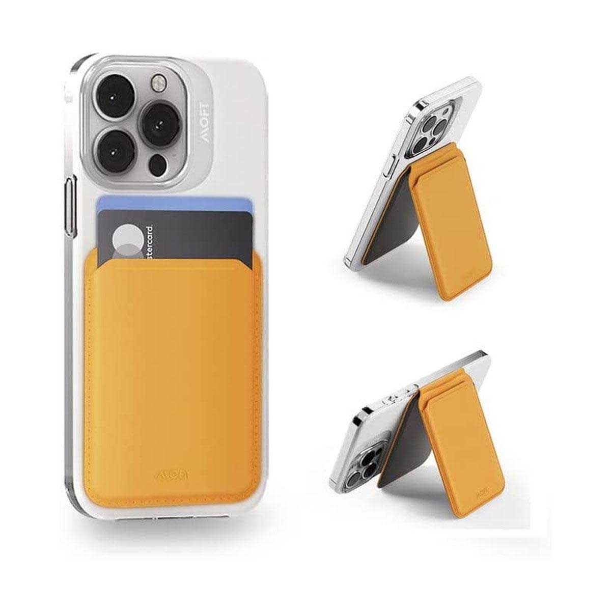 MOFT Snap Flash Wallet And Stand For iPhone - Yellow | Covers