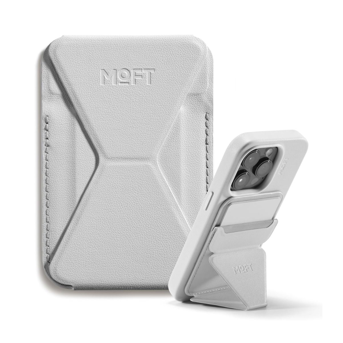 MOFT Snap On Phone Stand and Wallet Movas MagSafe Compatible - Misty Cove | iPhone Cover