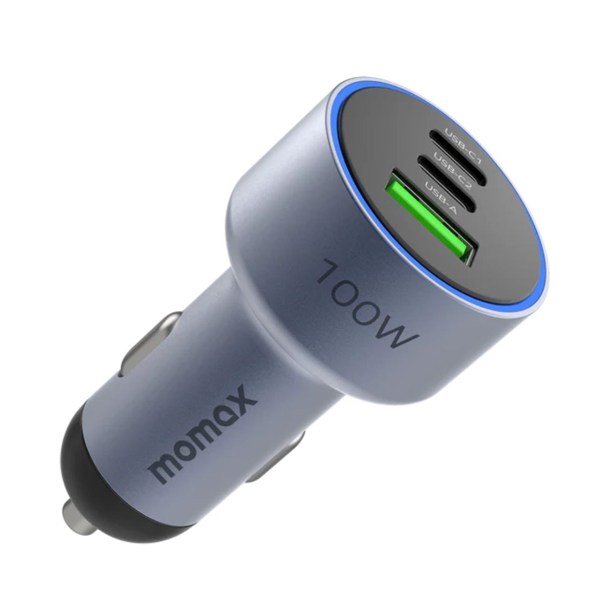 Momax Car Charger Move Series 100w Triple-port - Space Grey | Adaptors