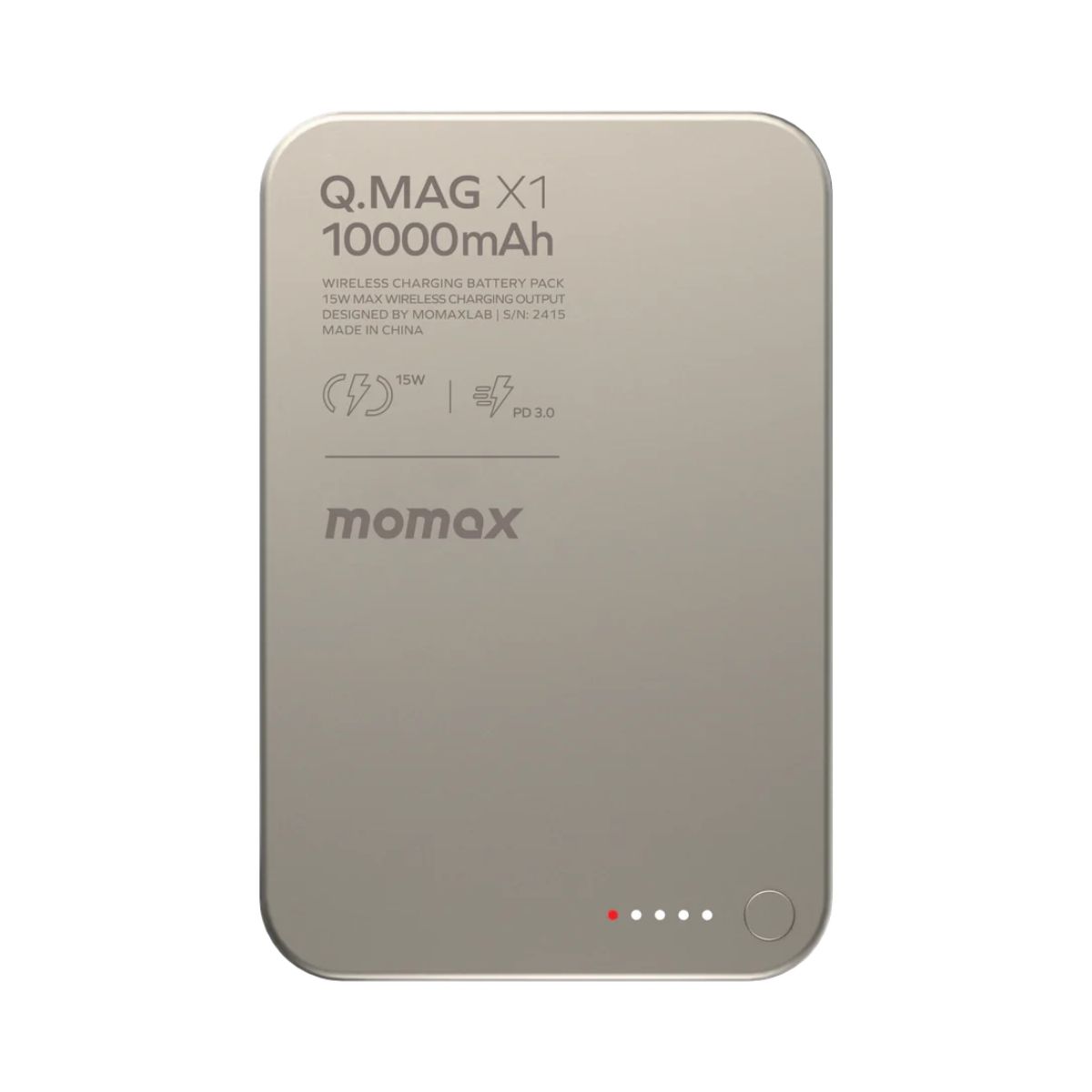 Momax Q.Mag X Magnetic Wireless Power Bank 10000mAh Gen 2 - Titanium | PowerBank