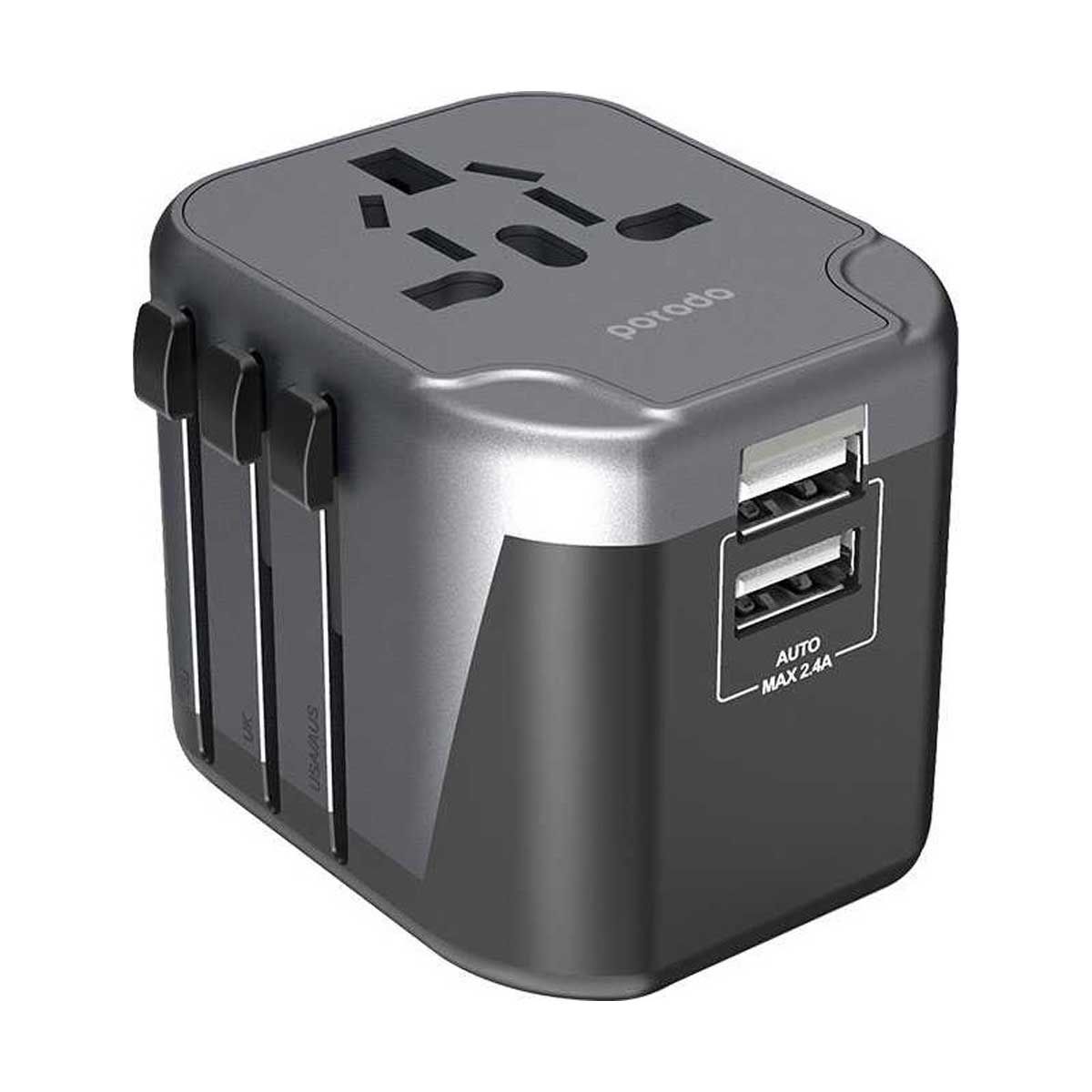 Porodo Dual Port Universal Travel Charger Pd 18w With Dual USB Port | Adaptors