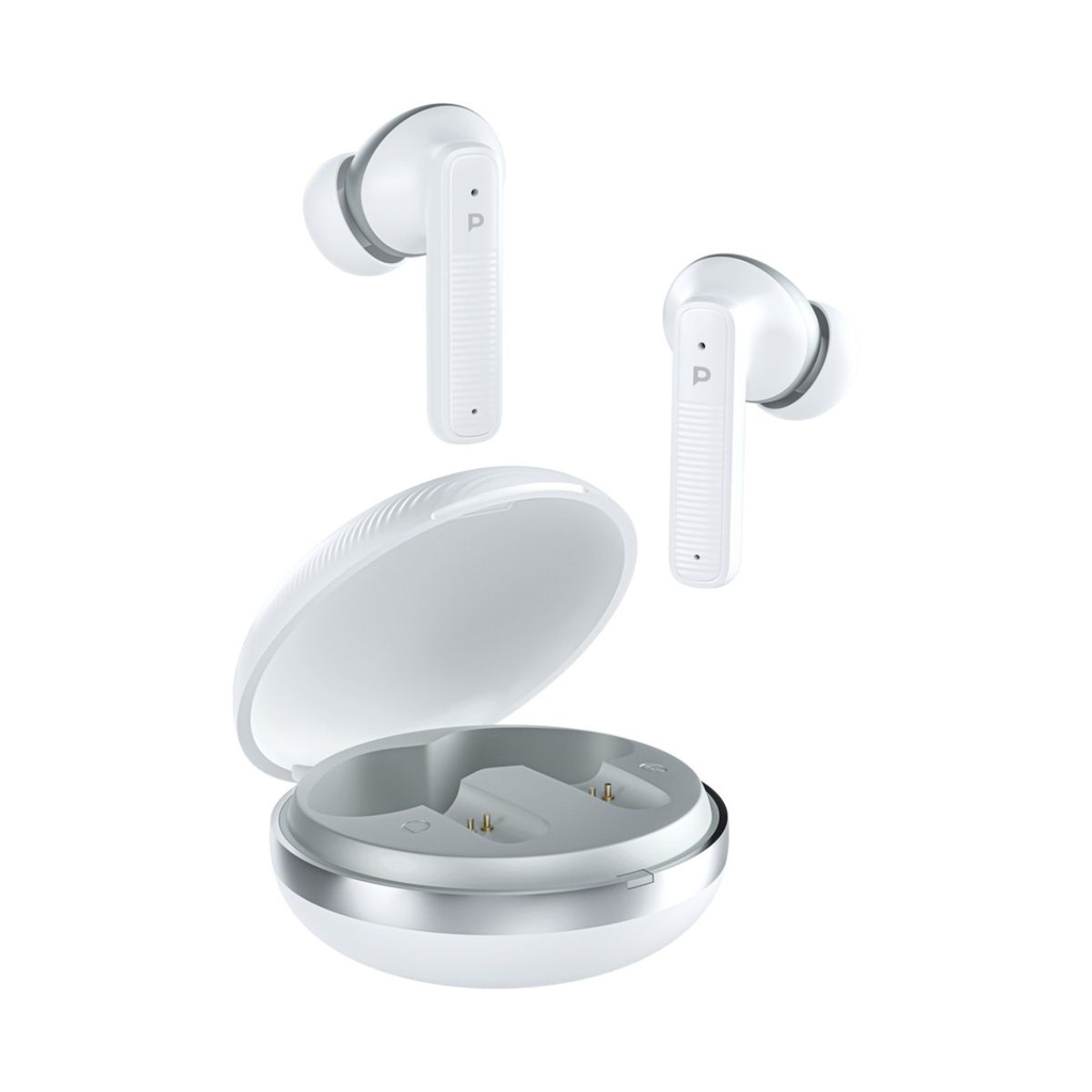 Powerology TWS Earphone with Quard Mic ENC - White | Wearable Accessories
