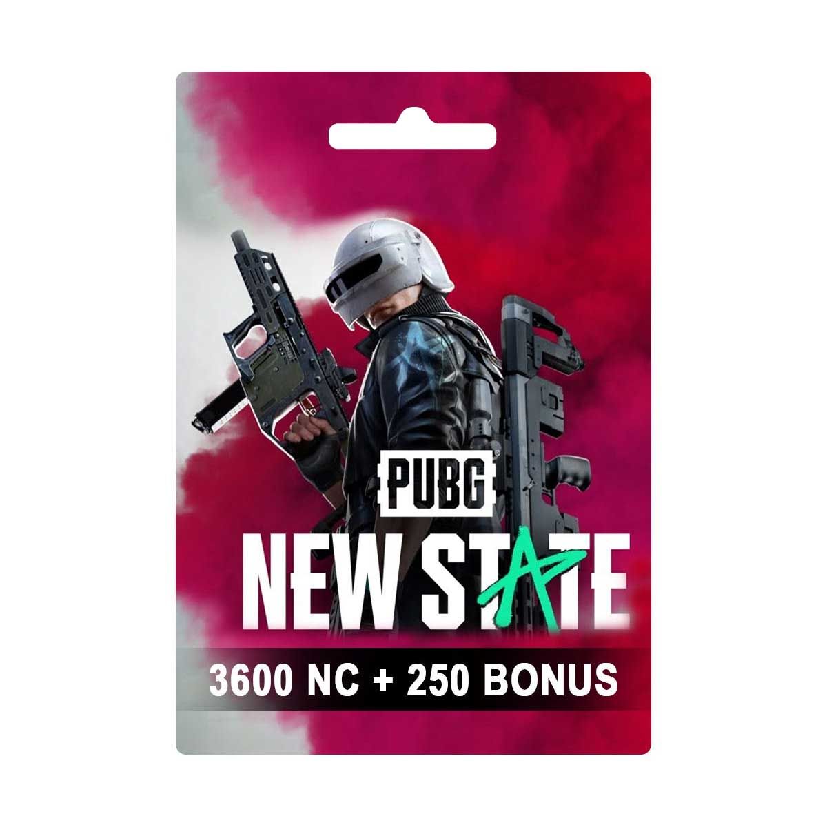 PUBG New State 3600 NC + 250 Bonus Digital Card | e-voucher