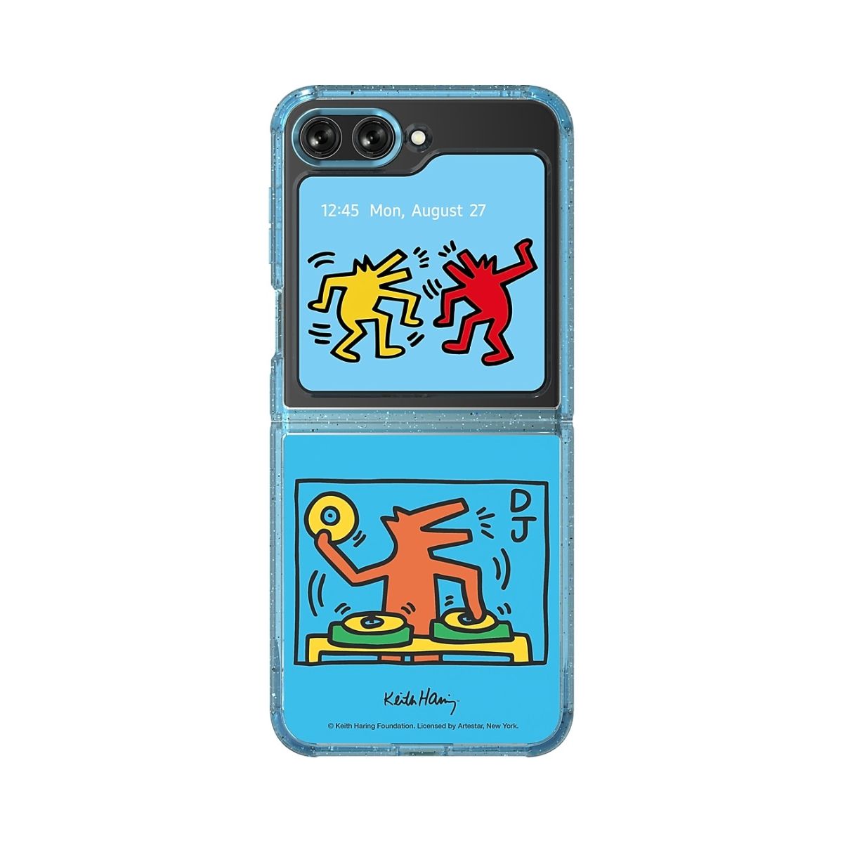 Samsung Case for Galaxy Z Flip5 – Keith Haring Music – Blue | Samsung Galaxy Cover