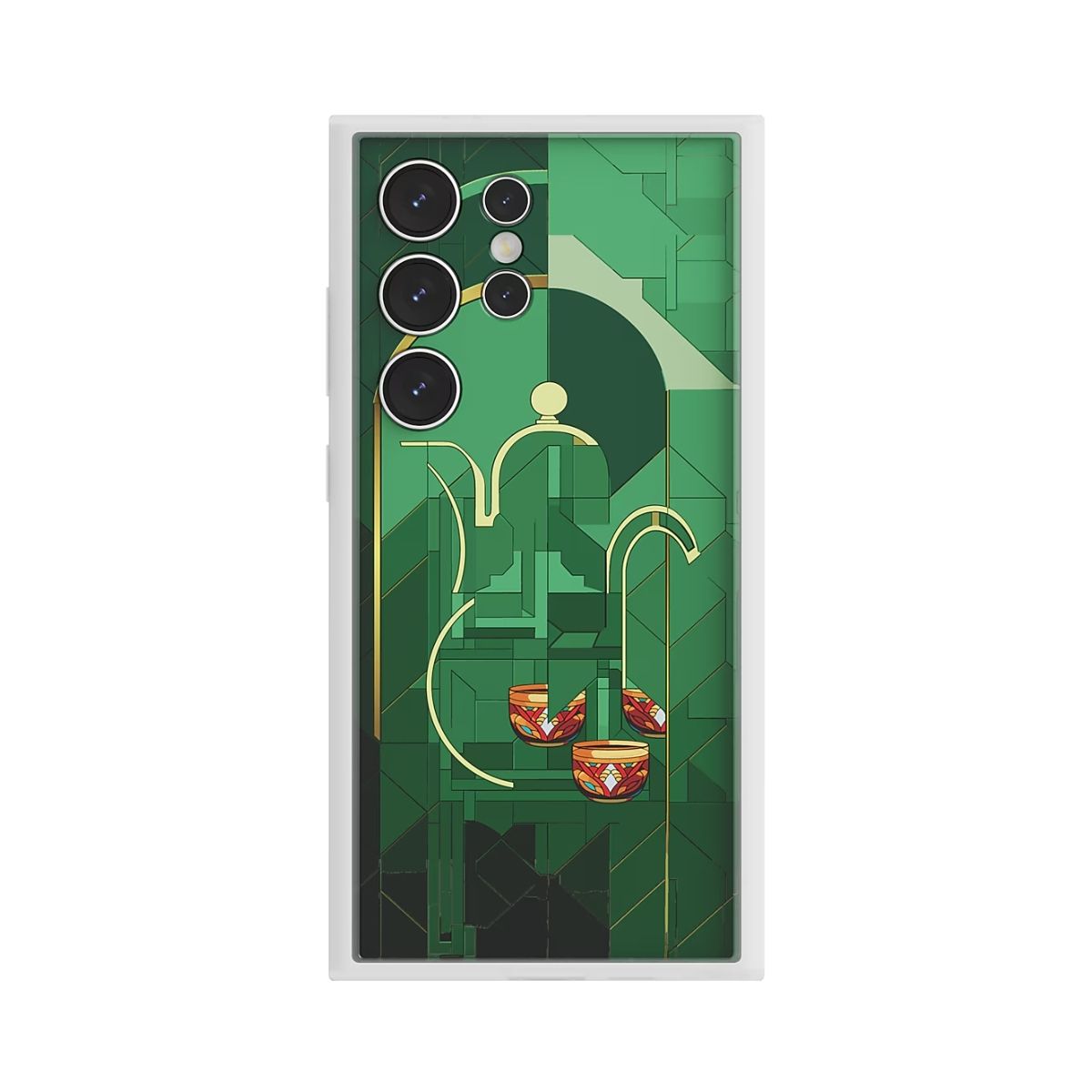 Samsung Galaxy S24 Ultra Flipsuit Case Arabian Coffee Pot – Green | Samsung Galaxy Cover