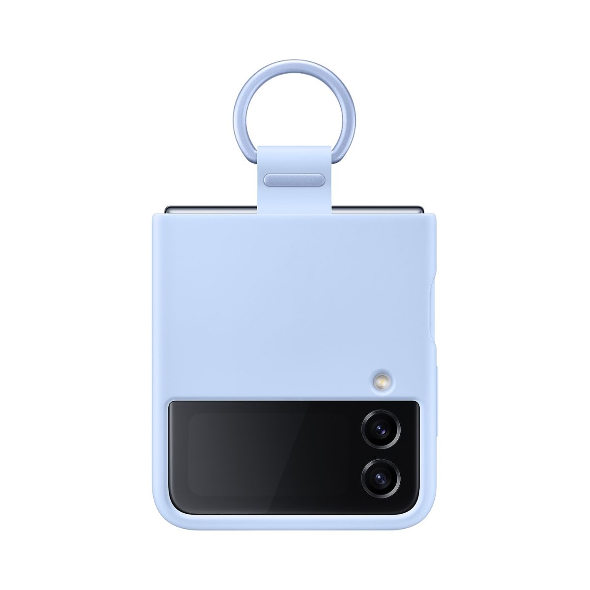 Samsung Galaxy Z Flip4 Silicone Cover with Ring – Blue | Samsung Galaxy Cover
