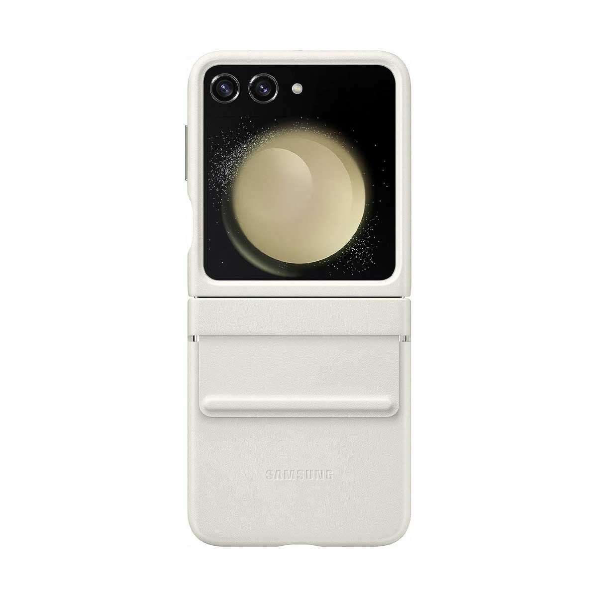 Samsung Galaxy Z Flip5 Flap Eco Leather Case - Cream | Covers