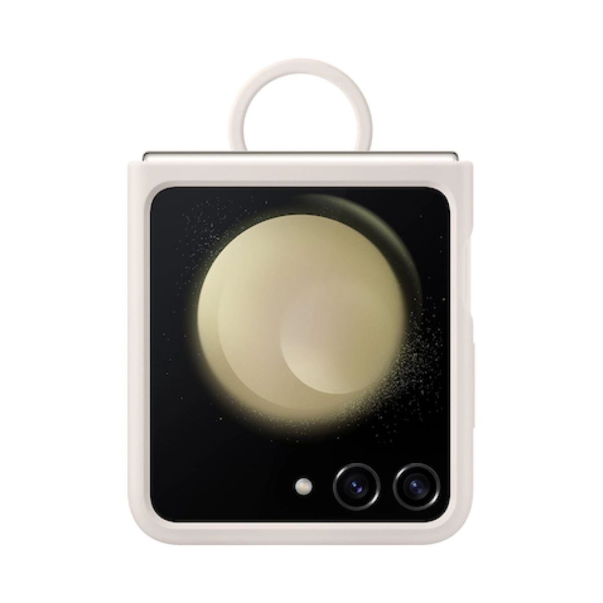 Samsung Galaxy Z Flip5 Silicone Case with Ring – Cream | Samsung Galaxy Cover