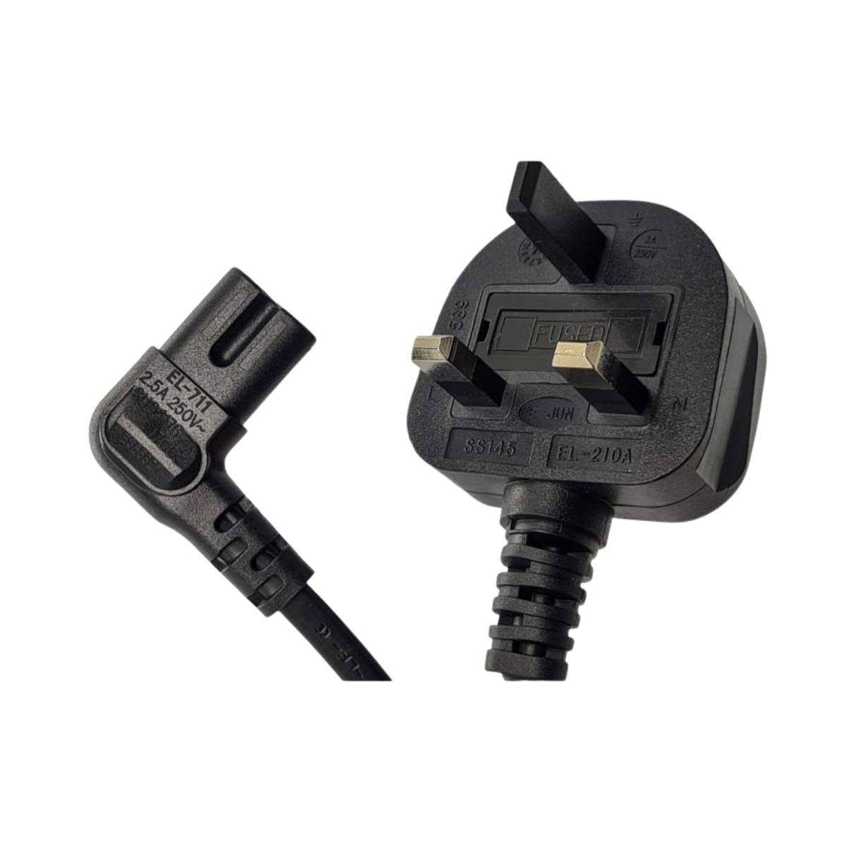 Samsung Genuine Power Cord UK Plug 3-Pin 250V 2.5A Replacement Cable - Black | Equipment