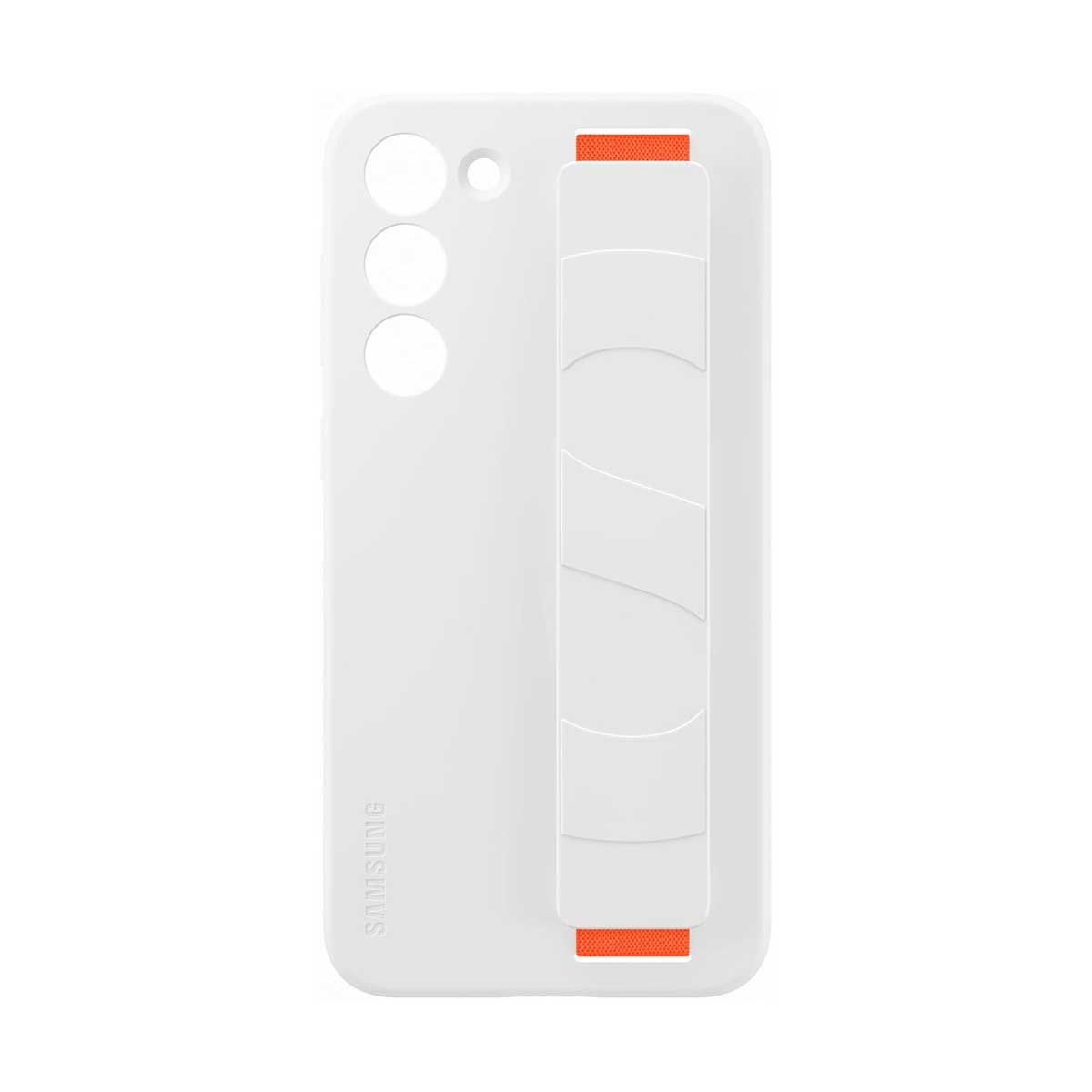 Samsung Silicone Grip Case for Galaxy S23 Plus – White | Samsung Galaxy Cover