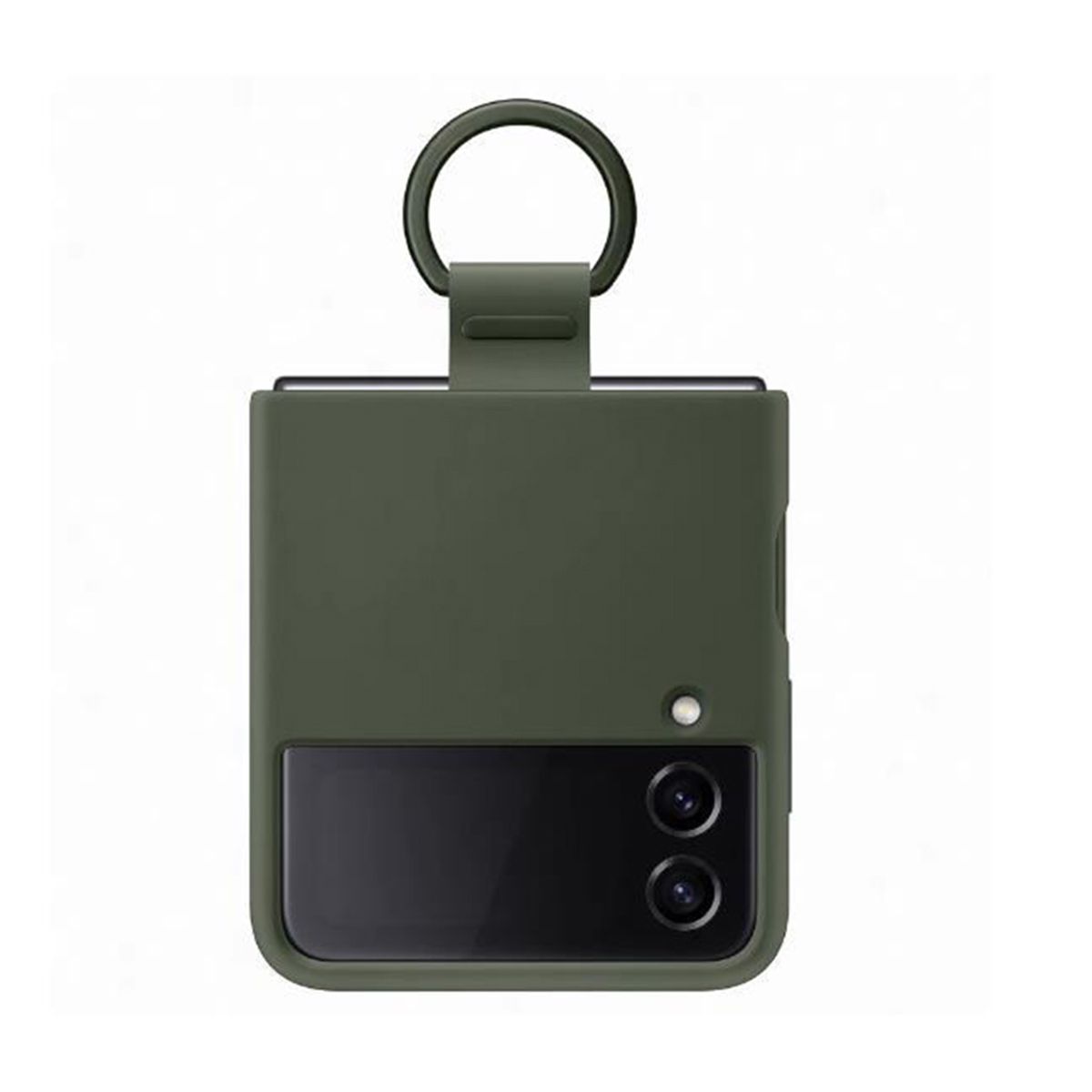 Samsung Galaxy Z Flip4 Silicone Cover With Ring - Khaki | Covers