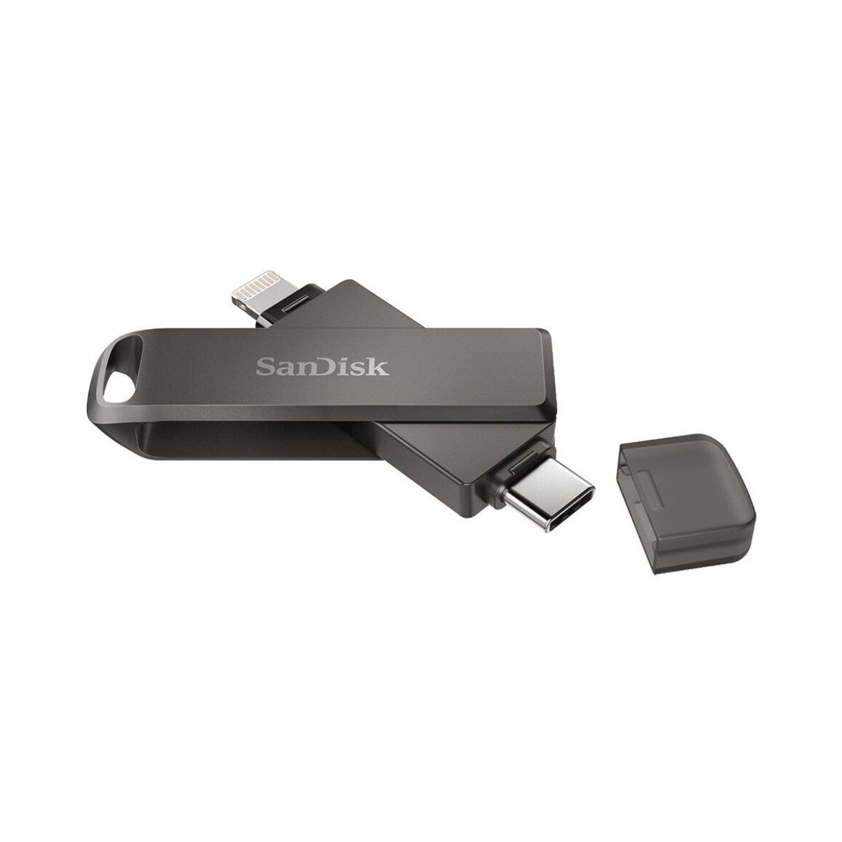 SanDisk iXpand Flash Drive Luxe 128GB USB-C and Lightning - Black | Accessories
