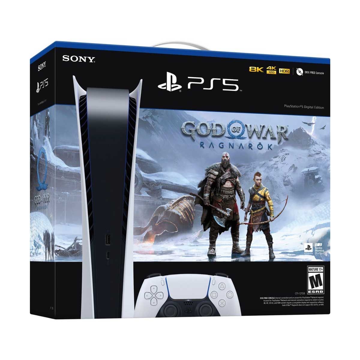Sony PlayStation 5 Digital Edition God of War Ragnarök Console Bundle | Video Game