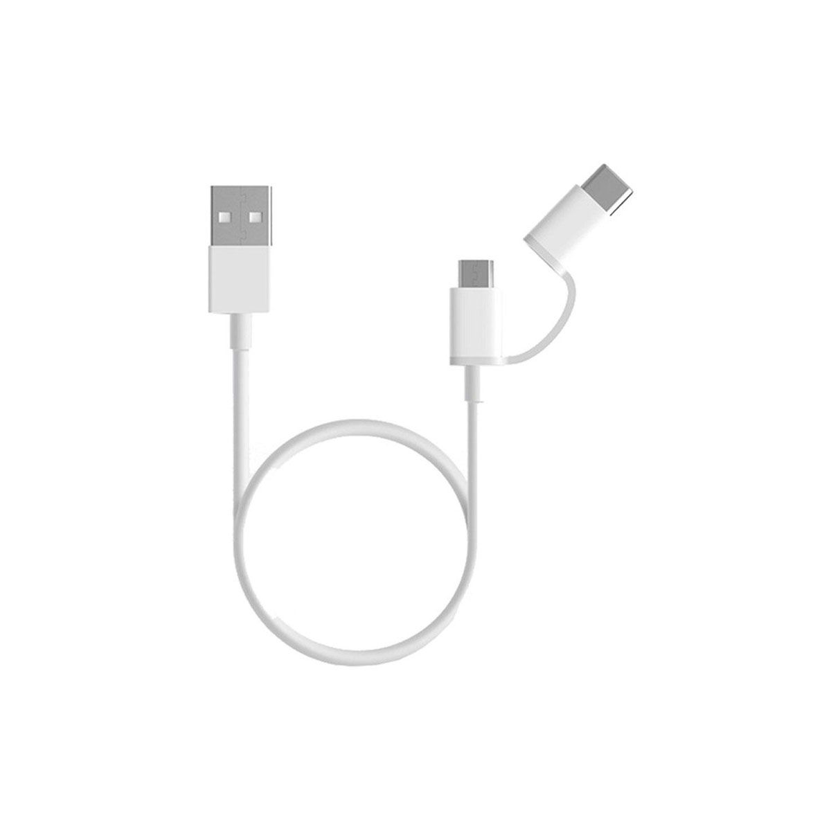 Xiaomi Mi 2in1 Usb Cable Micro Usb To Type C 30cm | Chargers